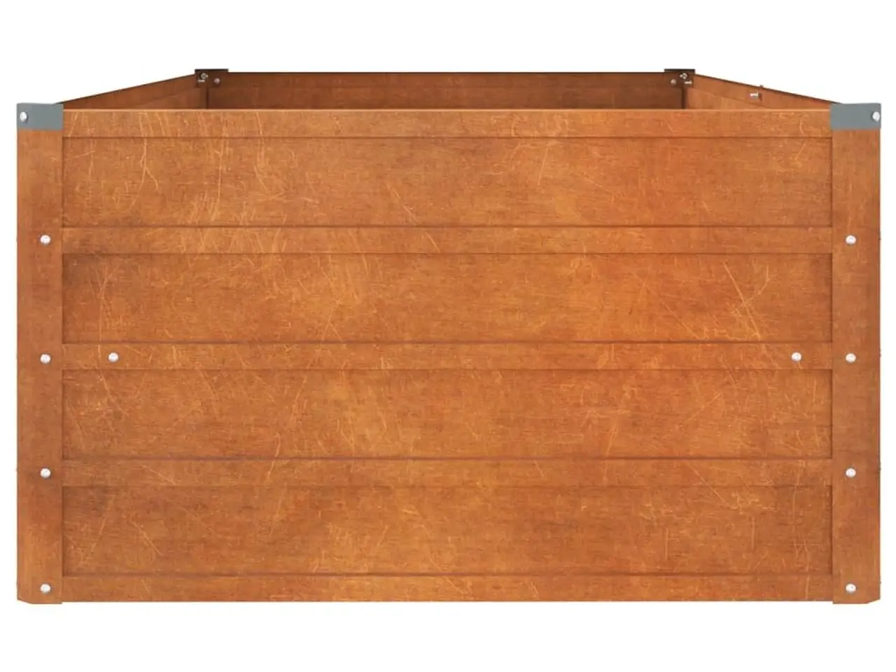 Billede 5 - Højbed 160×80×45 cm i cortenstål - rustfarvet plantekasse