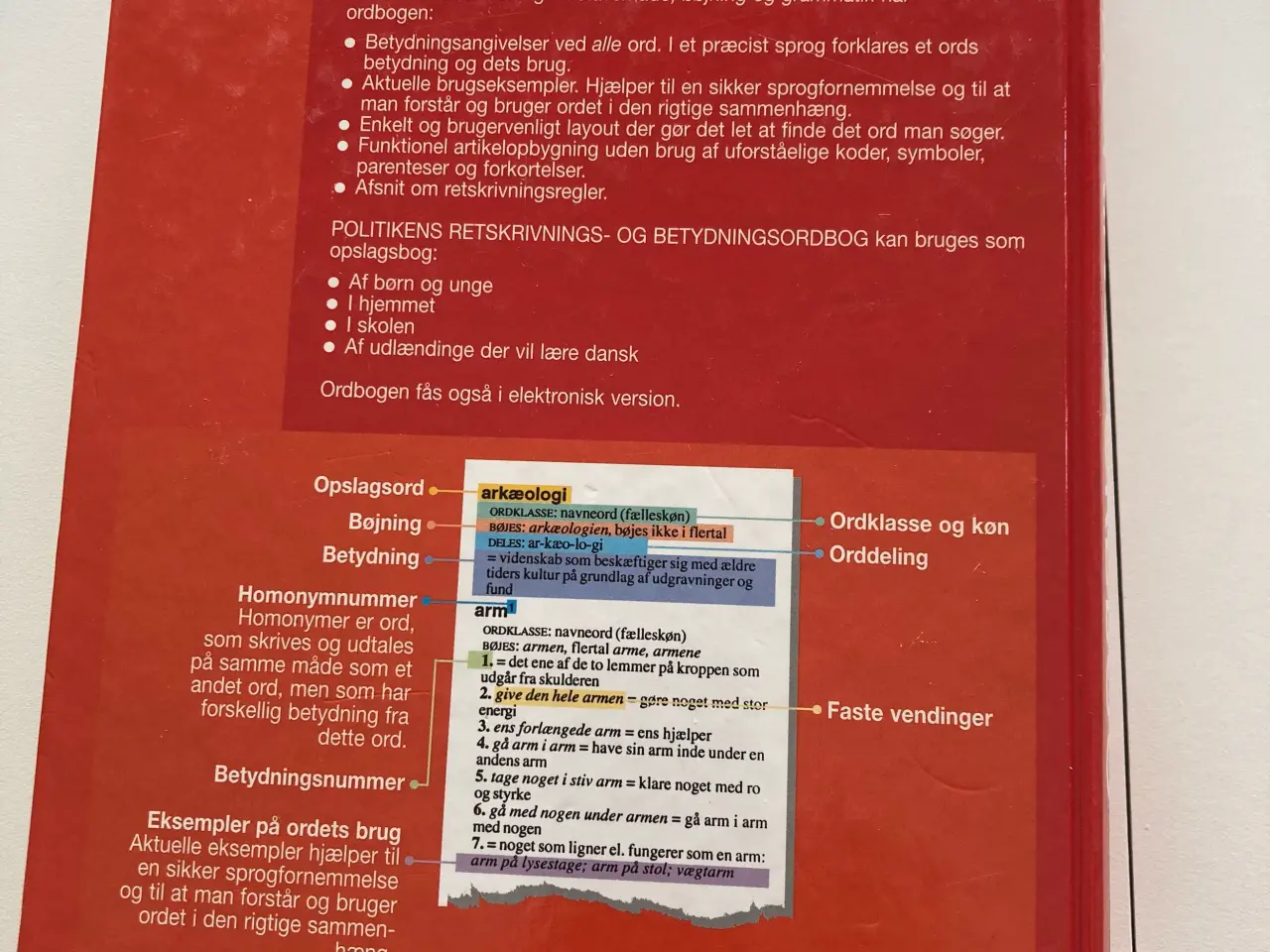 Billede 2 - Retskrivnings og betydnings ordbog 