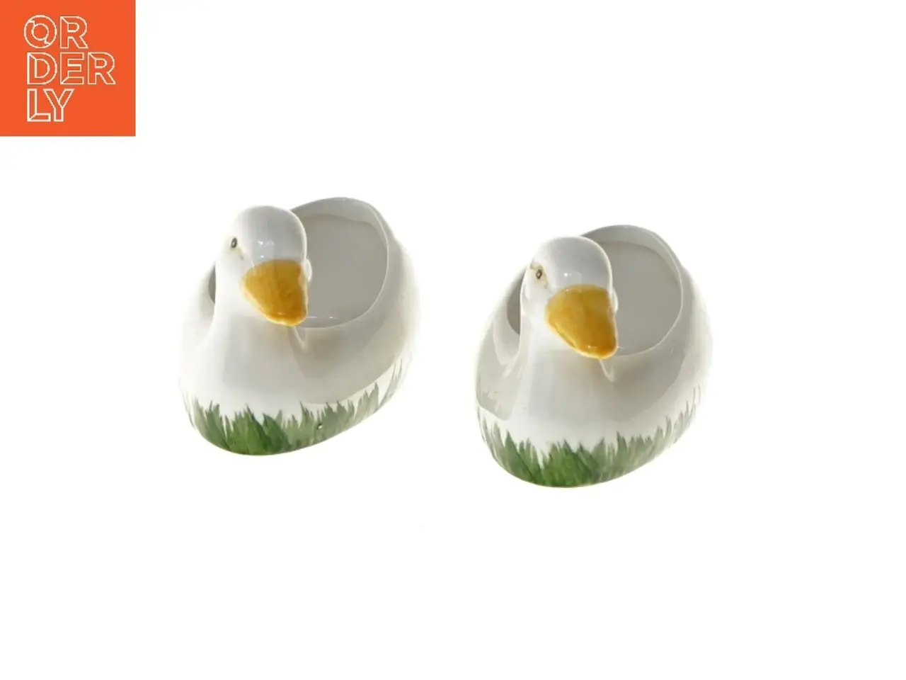 Billede 1 - Ænder porcelænsfigurer (str. Ø 9,5xØ6x6,5 cm)