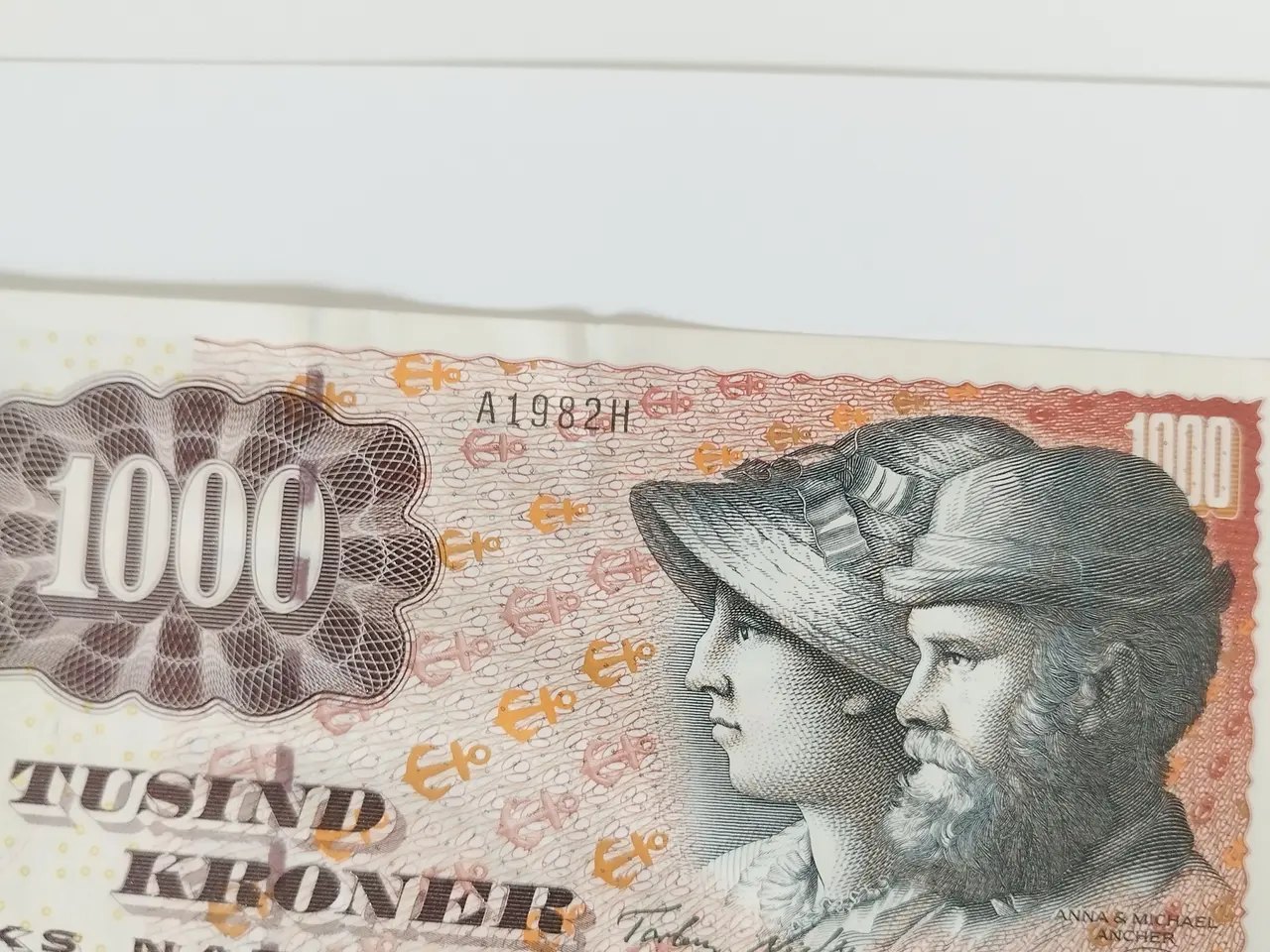Billede 3 - 1000 Kroner fra 1998. Bankfrisk 