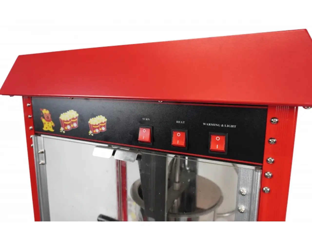 Billede 5 - Popcornmaskine – rød – B560 x D417 x H770 mm