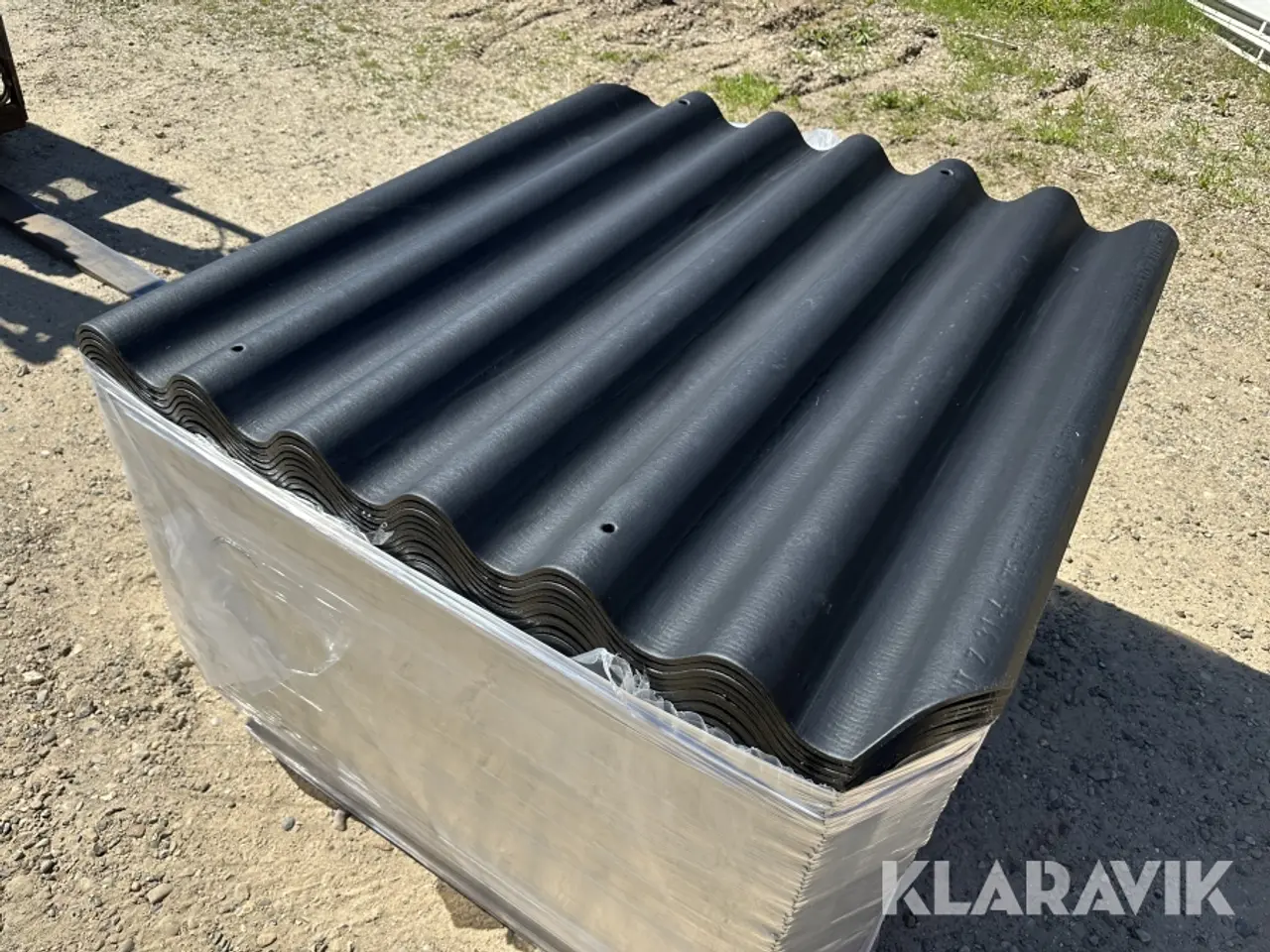 Billede 4 - Bølgeplader Euronit 700T HJ/HU sort 75 styk