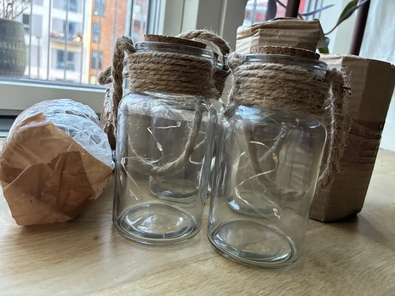 Billede 2 - Hyggelige glas med LED-lys sælges samlet