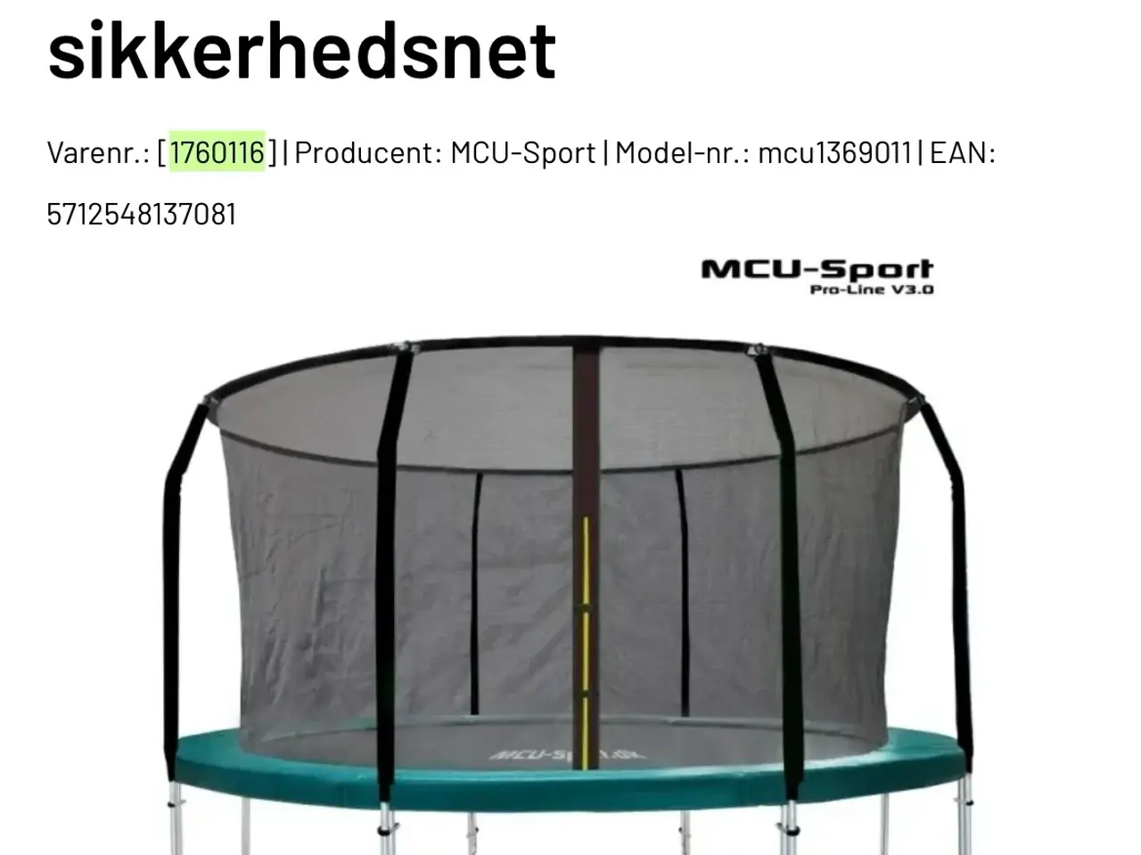 Billede 1 - MCU-SPORT PRO-LINE 4,3 Meter