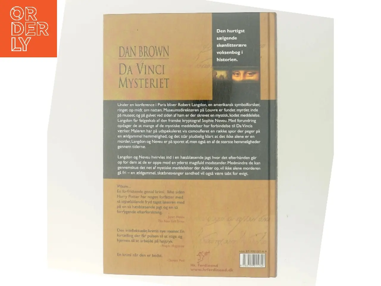 Billede 3 - Da Vinci Mysteriet af Dan Brown (Bog)