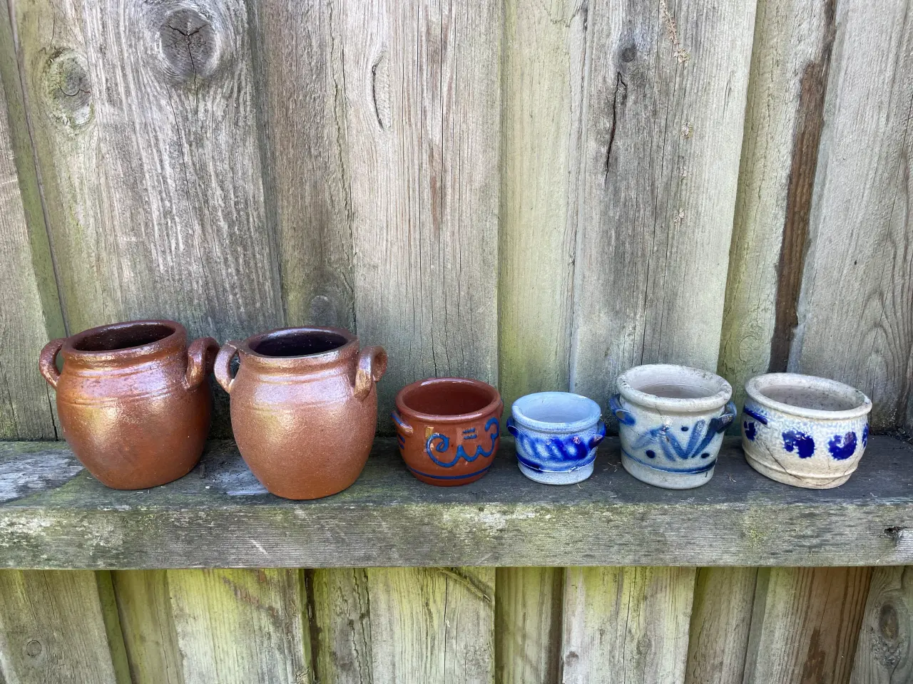 Billede 1 - Mini syltekrukker ler krukker syltekrukke 