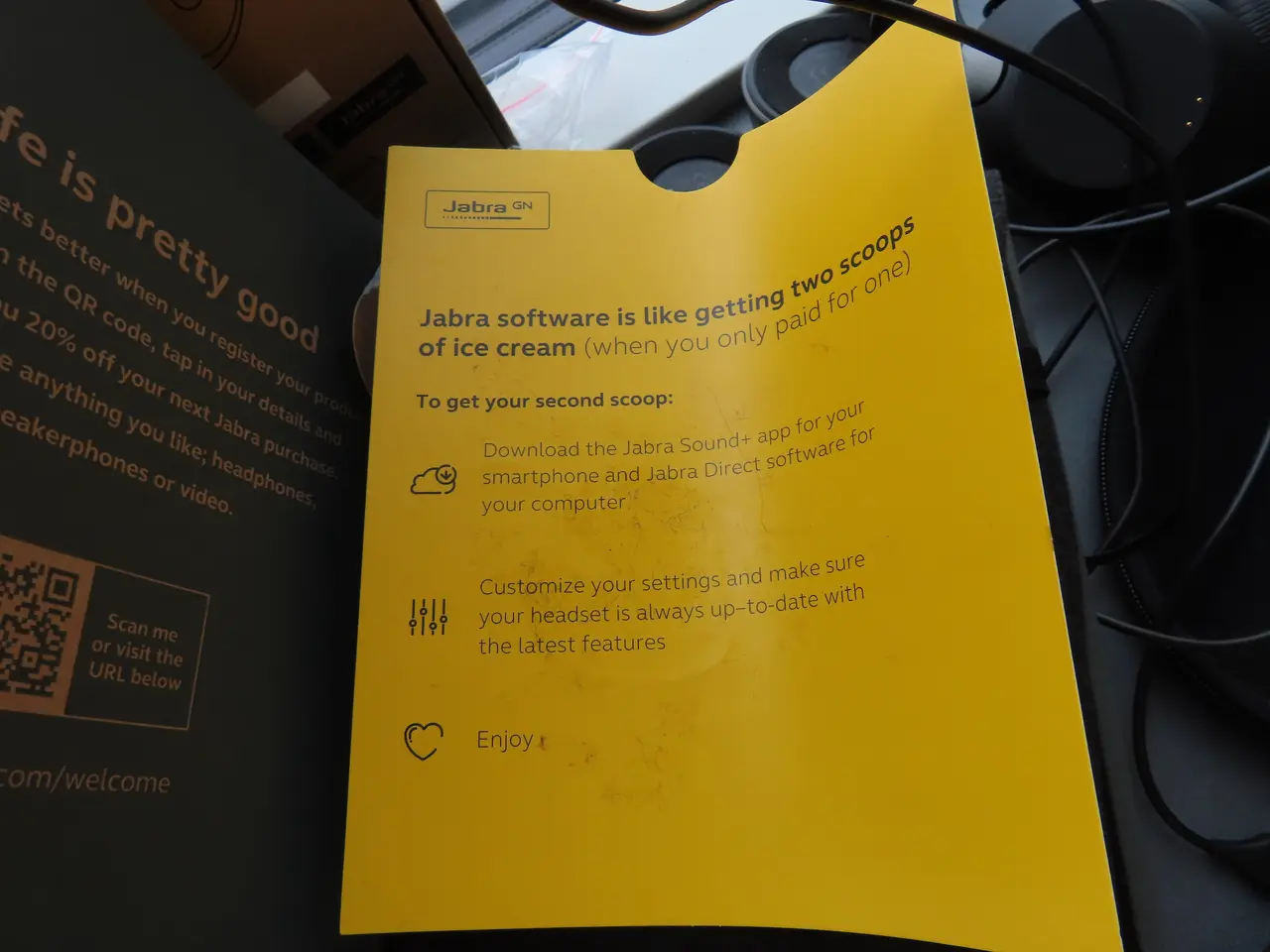 Billede 2 - Headset JABRA GN E75 med ladestand (med dongle)