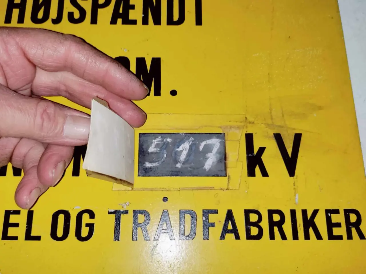 Billede 3 - super fedt skilt fra kabel og trådfabrikkerne 
