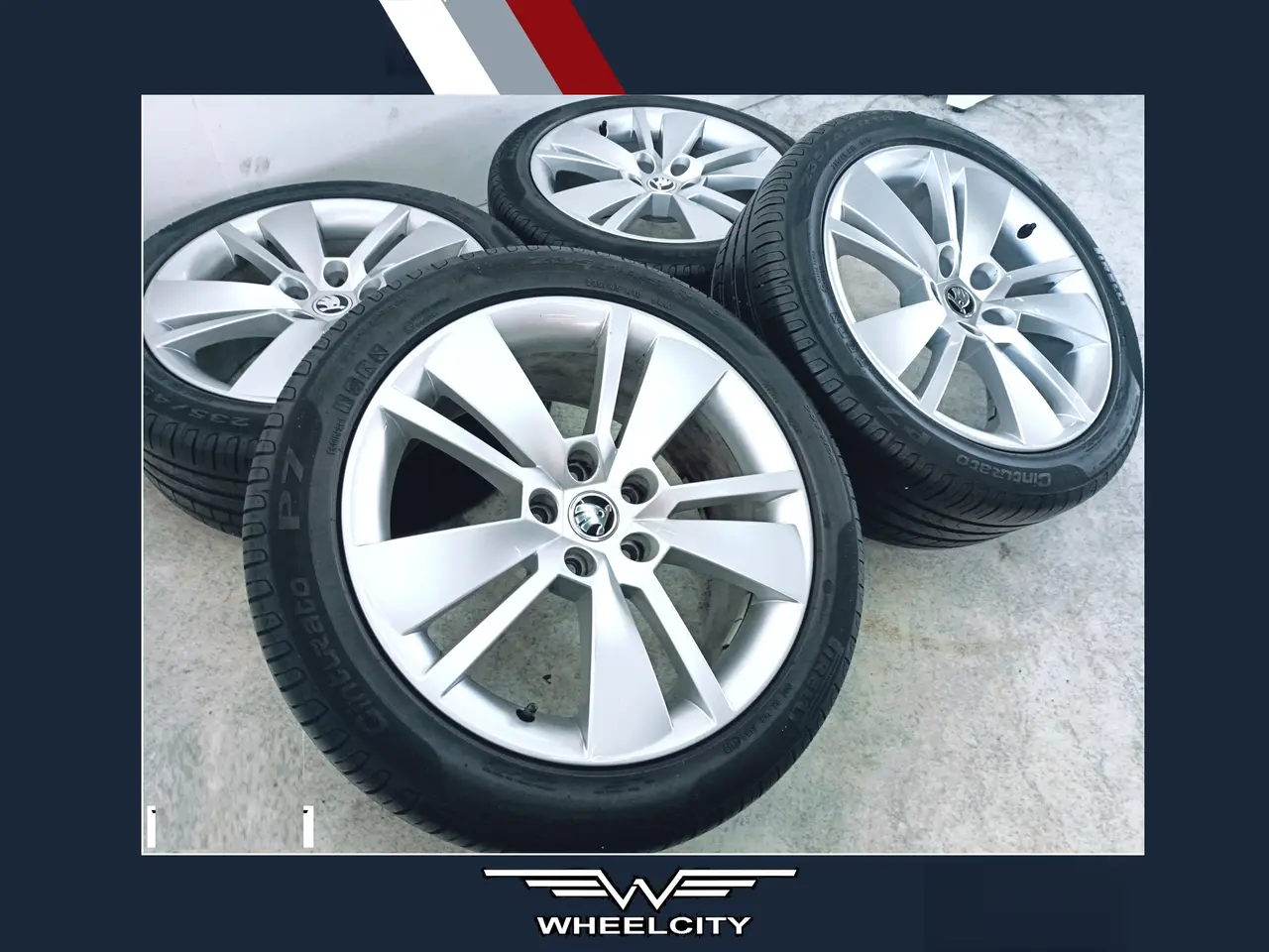 Billede 1 - 5x112 18" ET44 nav 57,1ø SKODA sommersæt