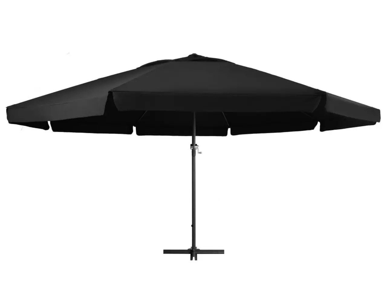 Billede 3 - Haveparasol med aluminiumstang 500 cm sort