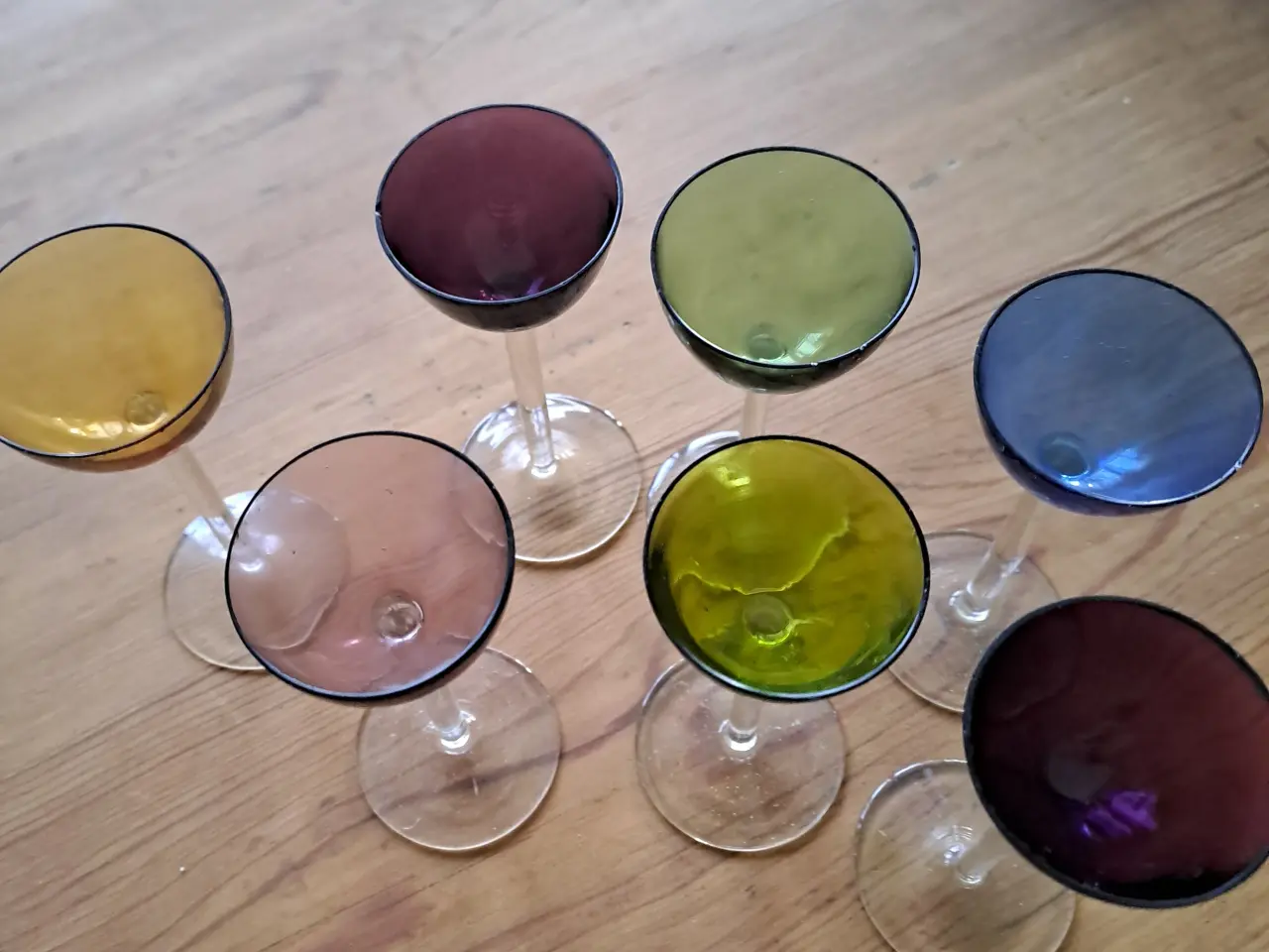 Billede 8 - 7 stk. farvede glas.