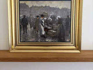"Fiskerkonerne på Gammel Strand" af Paul Fischer 1