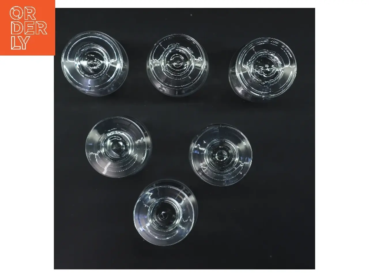 Billede 3 - 6 Hamlet Holmegaard glas (str. 6 stk Ø 6 cm længde 11,5 cm)