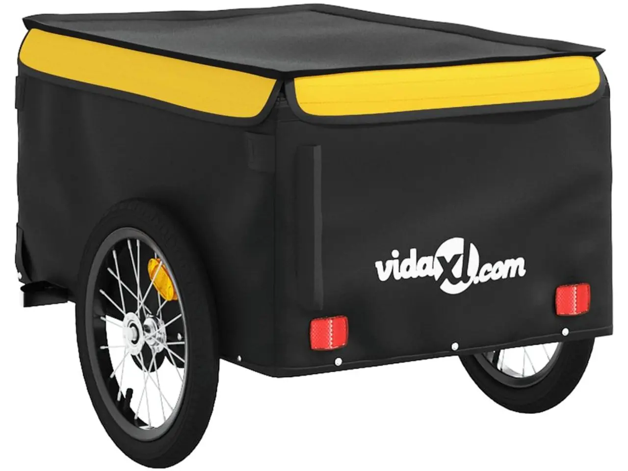 Billede 7 - Cykelanhænger 45 kg jern sort og gul