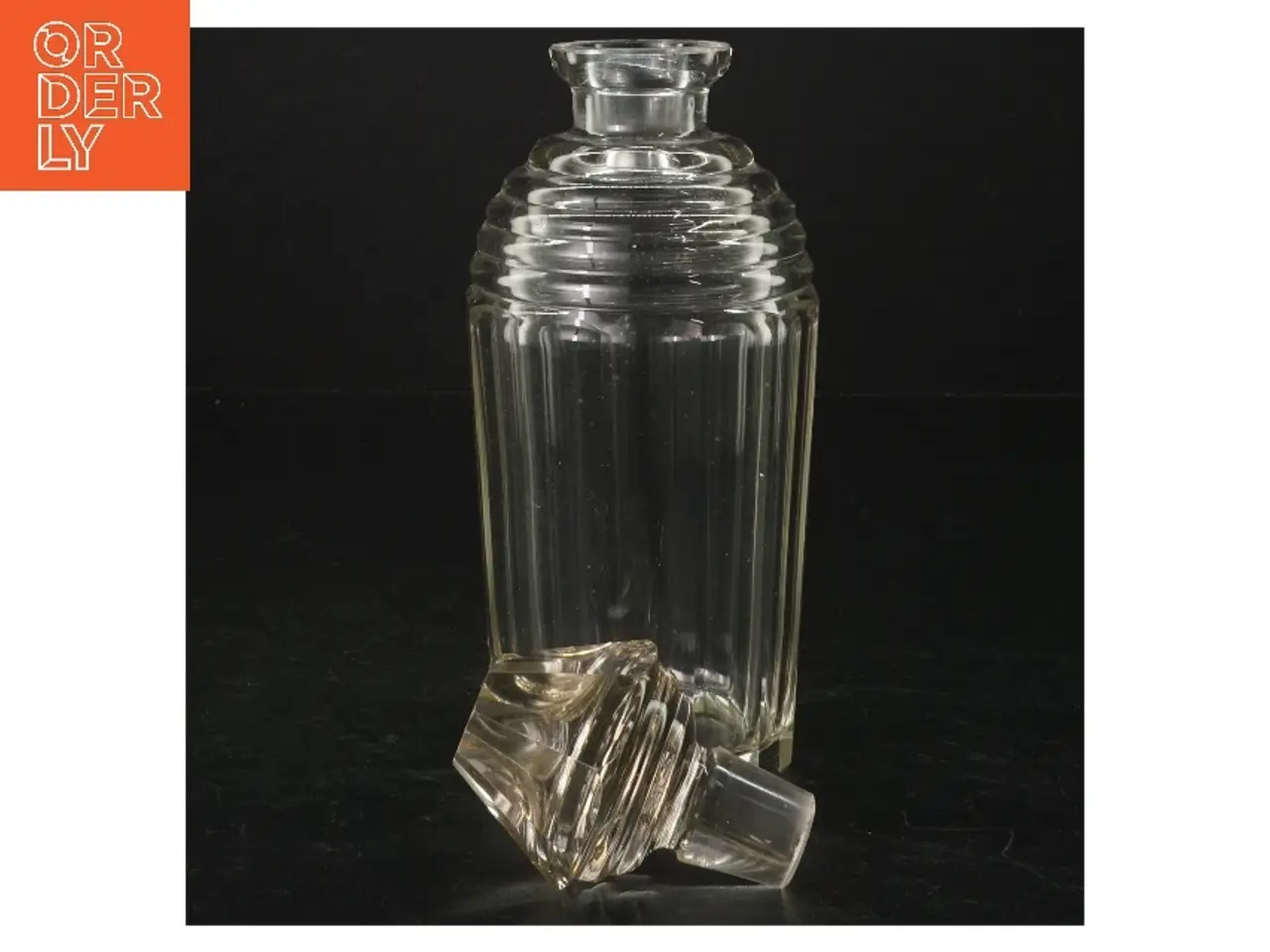 Billede 1 - Glas karaffel med stopper (str. H. 21,5 cm)