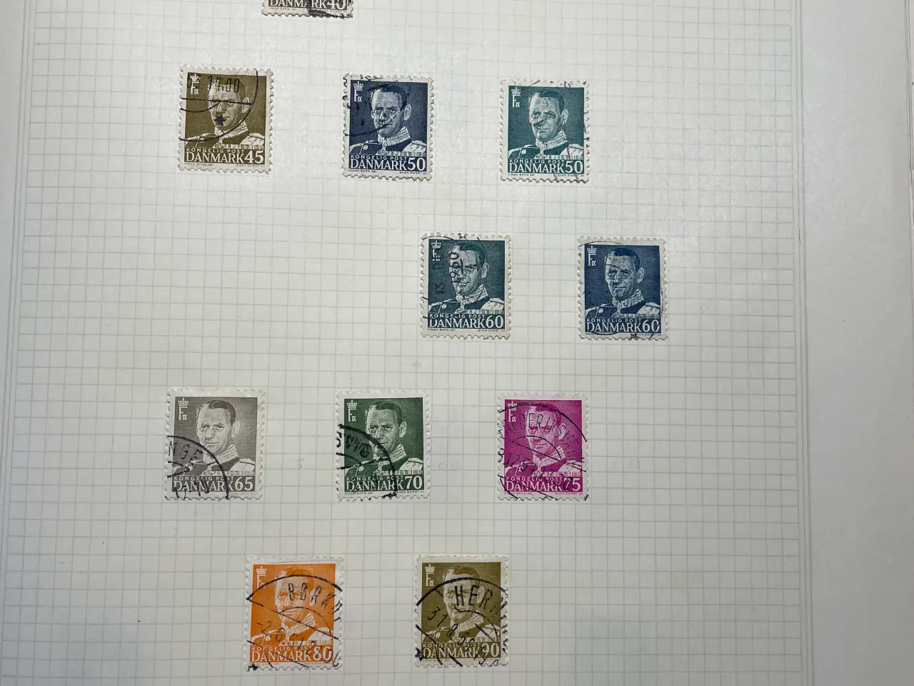 Billede 6 - Danske frimærker.