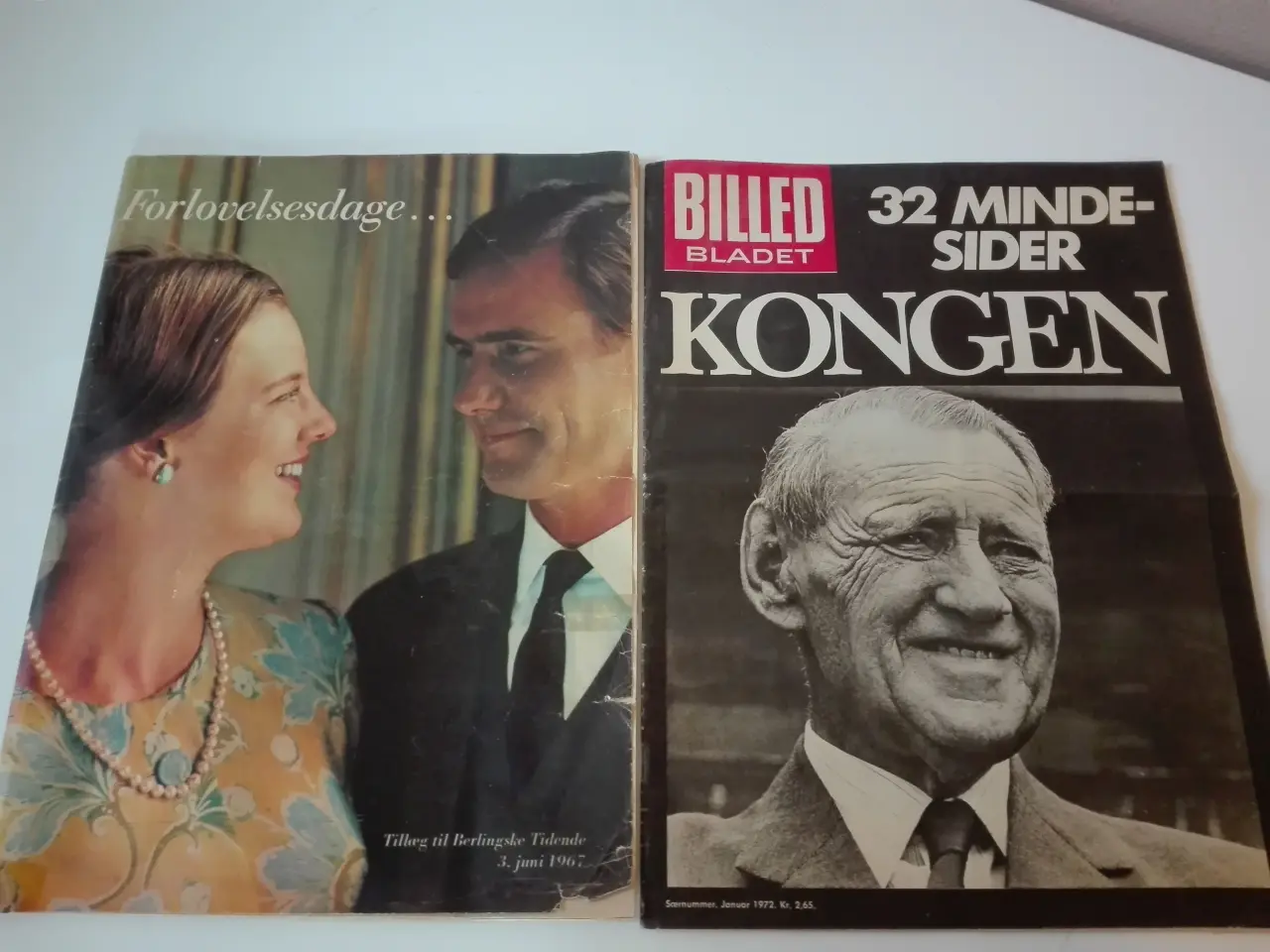 Billede 1 - Kongen Frederik den niende og Margrethe