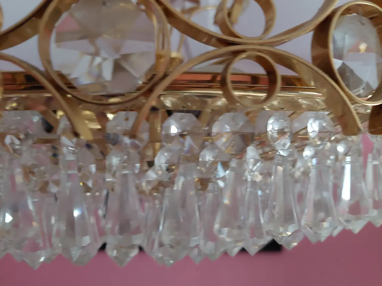 Billede 4 - Loftlampen, lysekrone med glas Prismer