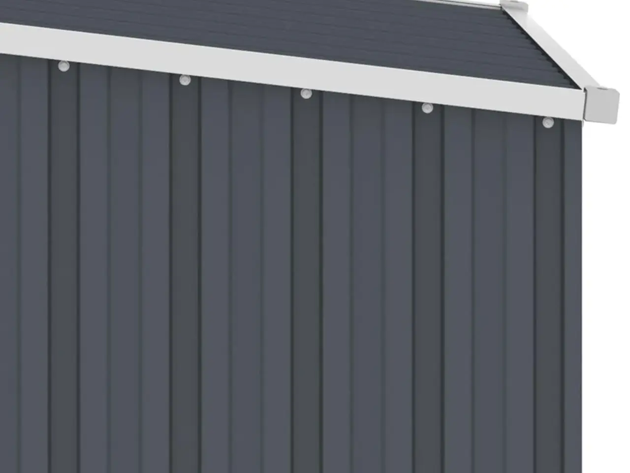 Billede 6 - Haveskur 87x98x159 cm galvaniseret stål antracitgrå
