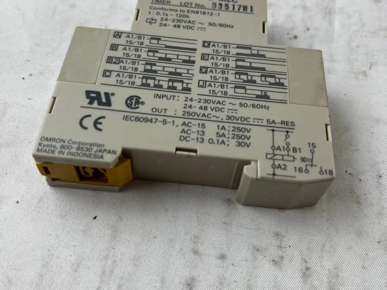 Billede 5 - Omron H3DS-MLC Multifunction Timer relæ 24-230VAC