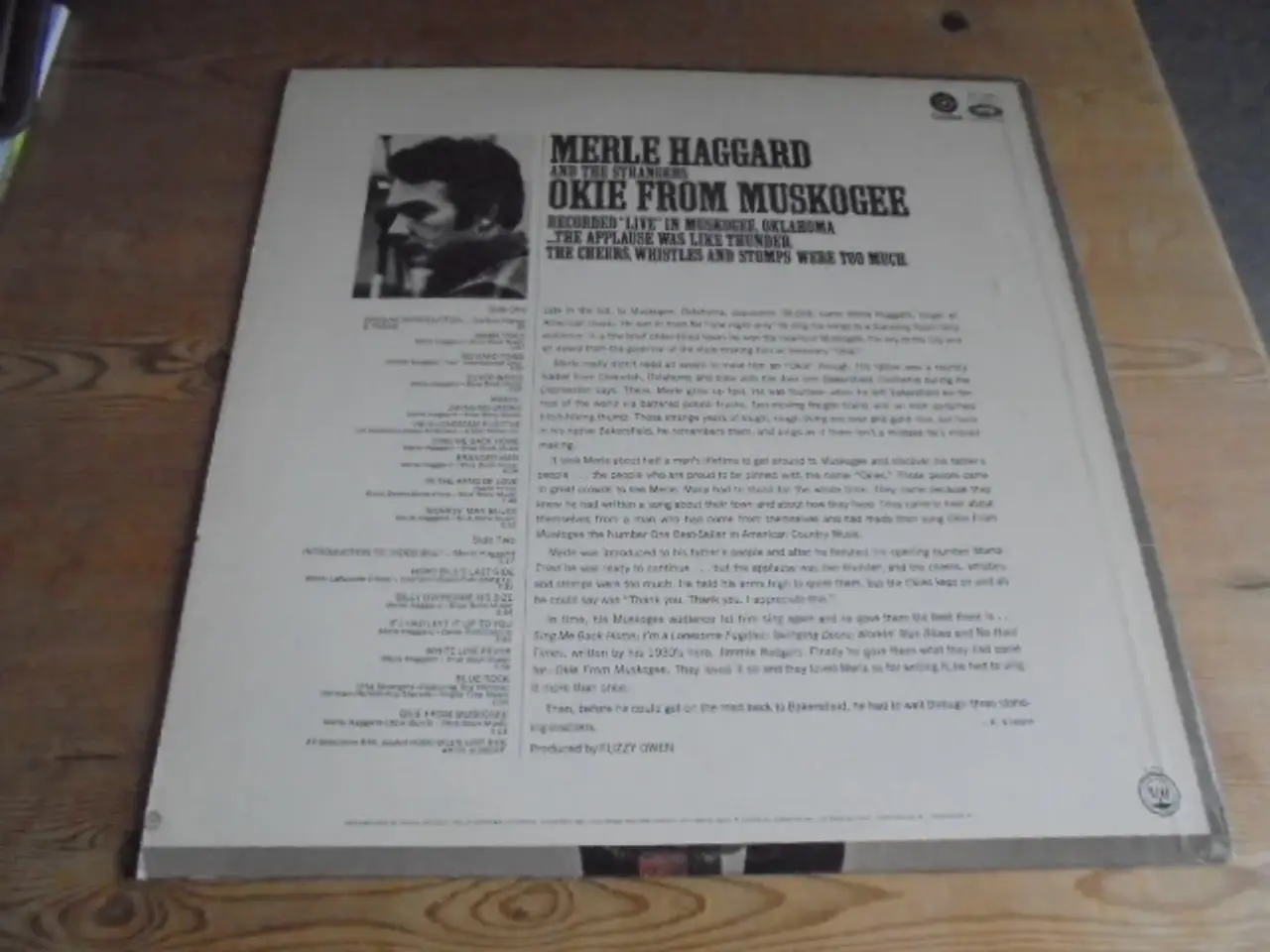 Billede 2 - LP: Merle Haggard and the Strangers – Okie from Mu