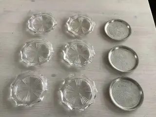 Bordskåner til glas. Flere slags.