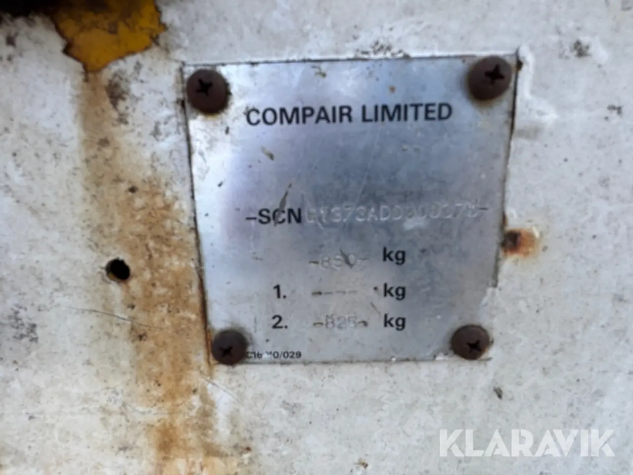 Billede 5 - Skruekompressor Compair Welder Receiver Classs3GRADER