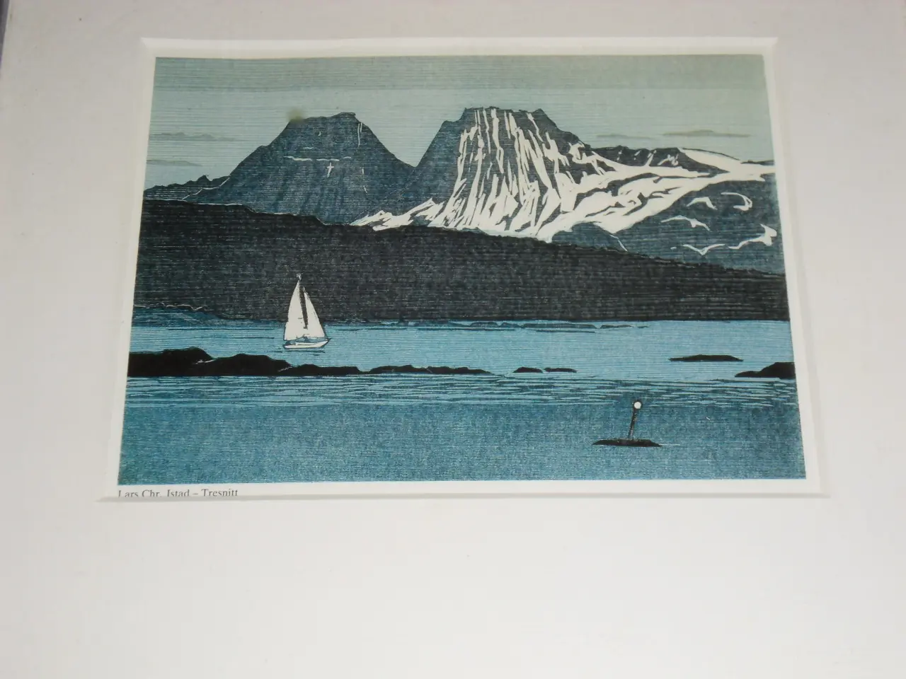 Billede 1 - Lars Christian Istad. TRÆSNIT. Kystmotiv fra Norge