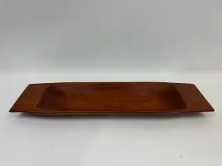 Retro aflangt teak fad
