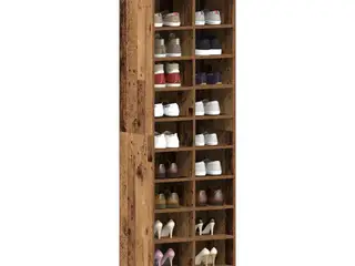Skoreol 54x34x183 cm konstrueret træ gammelt træ-look