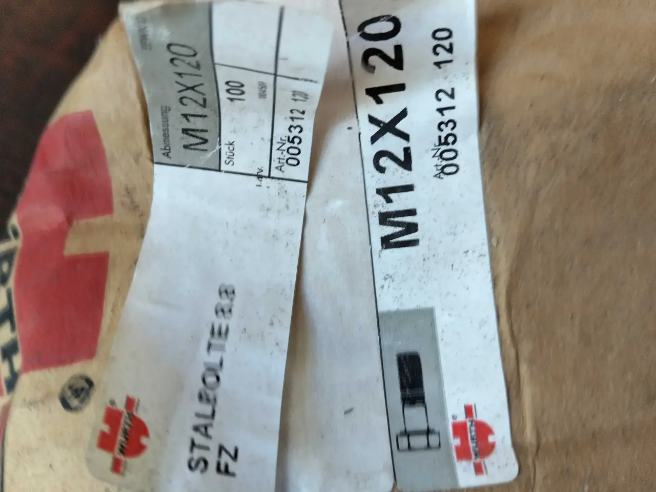 Billede 4 - Bolte 12 mm - 120 mm