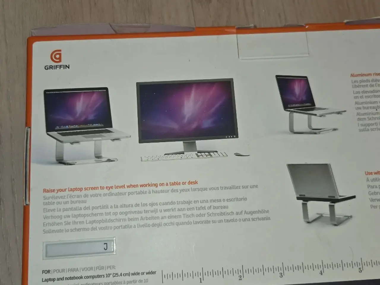 Billede 2 - Stativet til bærbare computere giver bedre ergonom