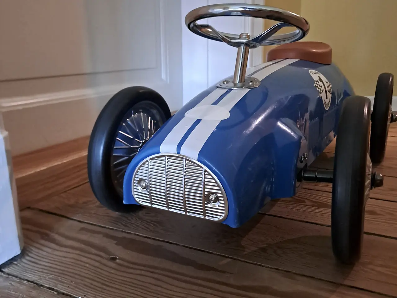 Billede 3 - Vilac - Vintage Gåbil Racer i metal, Blå