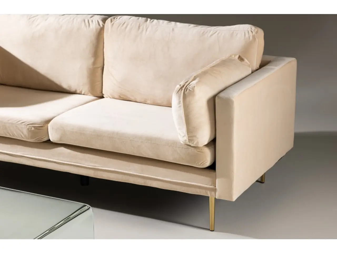 Billede 20 - Boom 3 personers Sofa - Beige og Messing