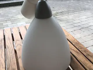 Hvid glas loftslampe