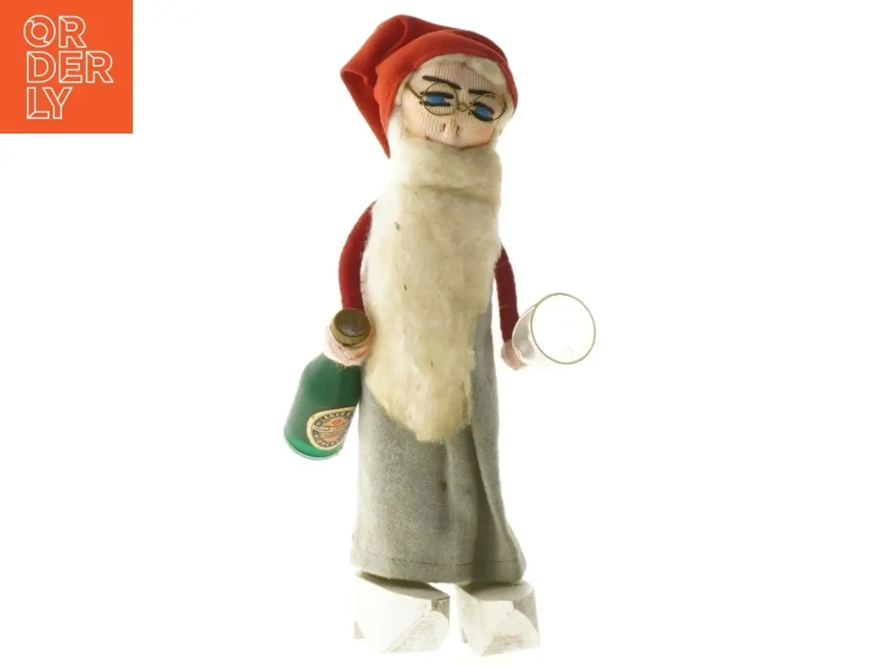 Billede 1 - Håndlavet julenissefigur (str. 19,5 cm)