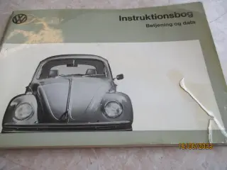 Brugt Instruktionsbog VW 1200 + 1300