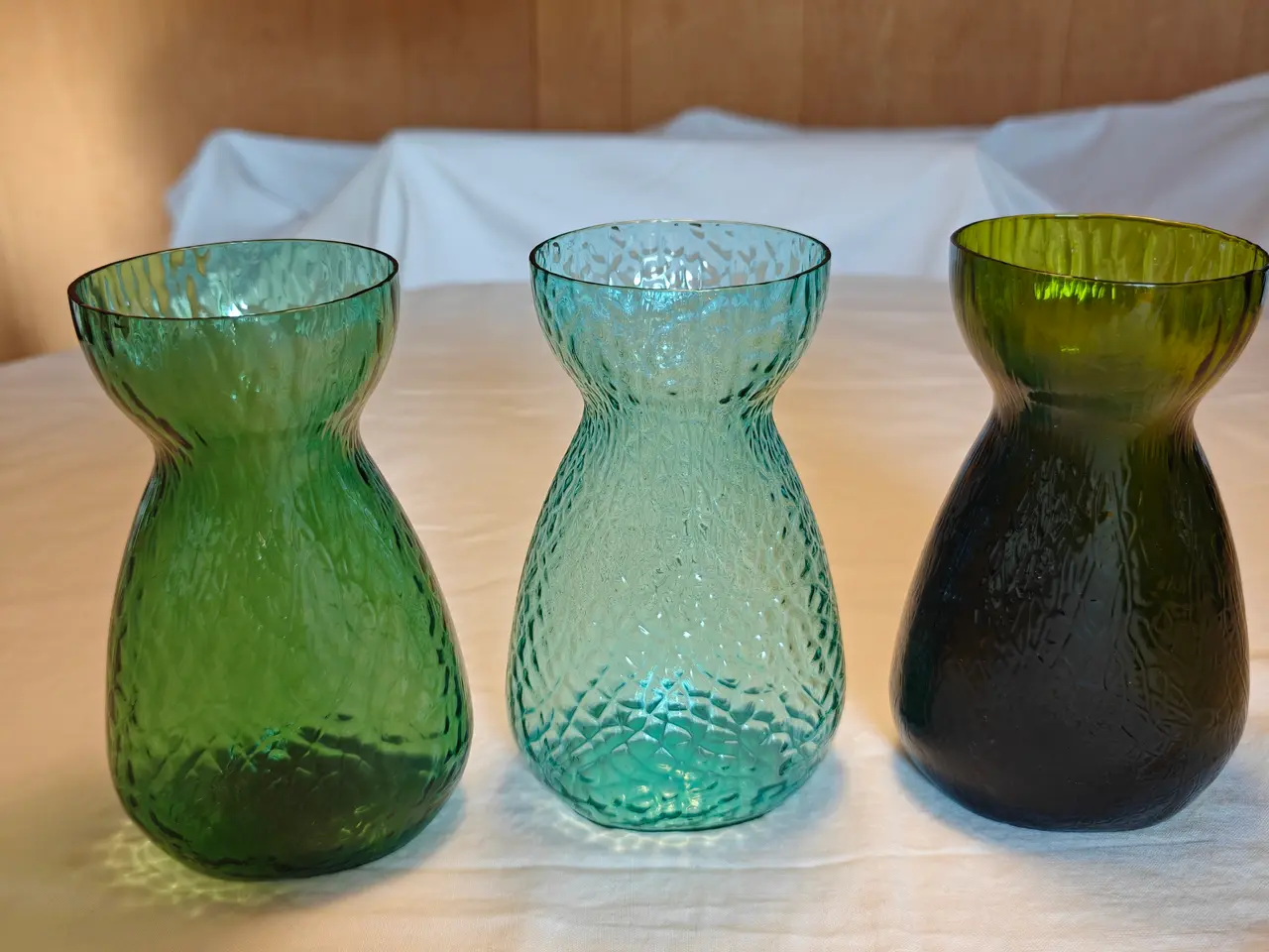 Billede 2 - Hyacintglas ovale hamret fra Kastrup/Fyens Glasvær