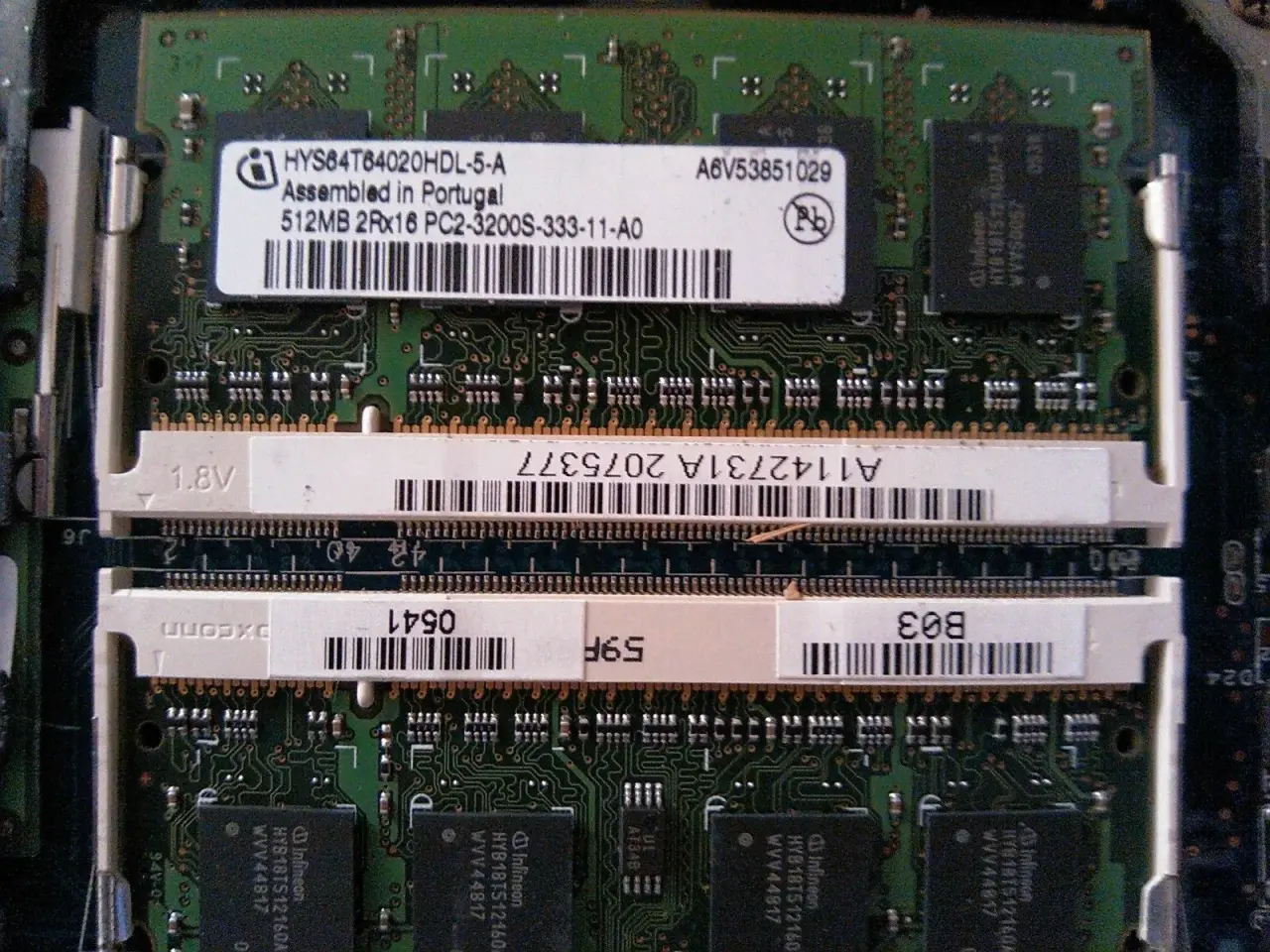 Billede 1 - HYS, 2x512MB SO DIMM til bærbare
