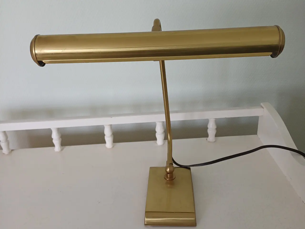 Billede 1 - Klaver lampe i messing