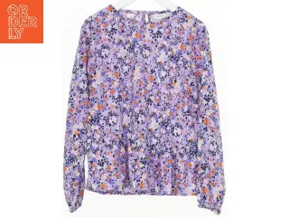 Langærmet bluse med blomsterprint fra Name It (str. 122)