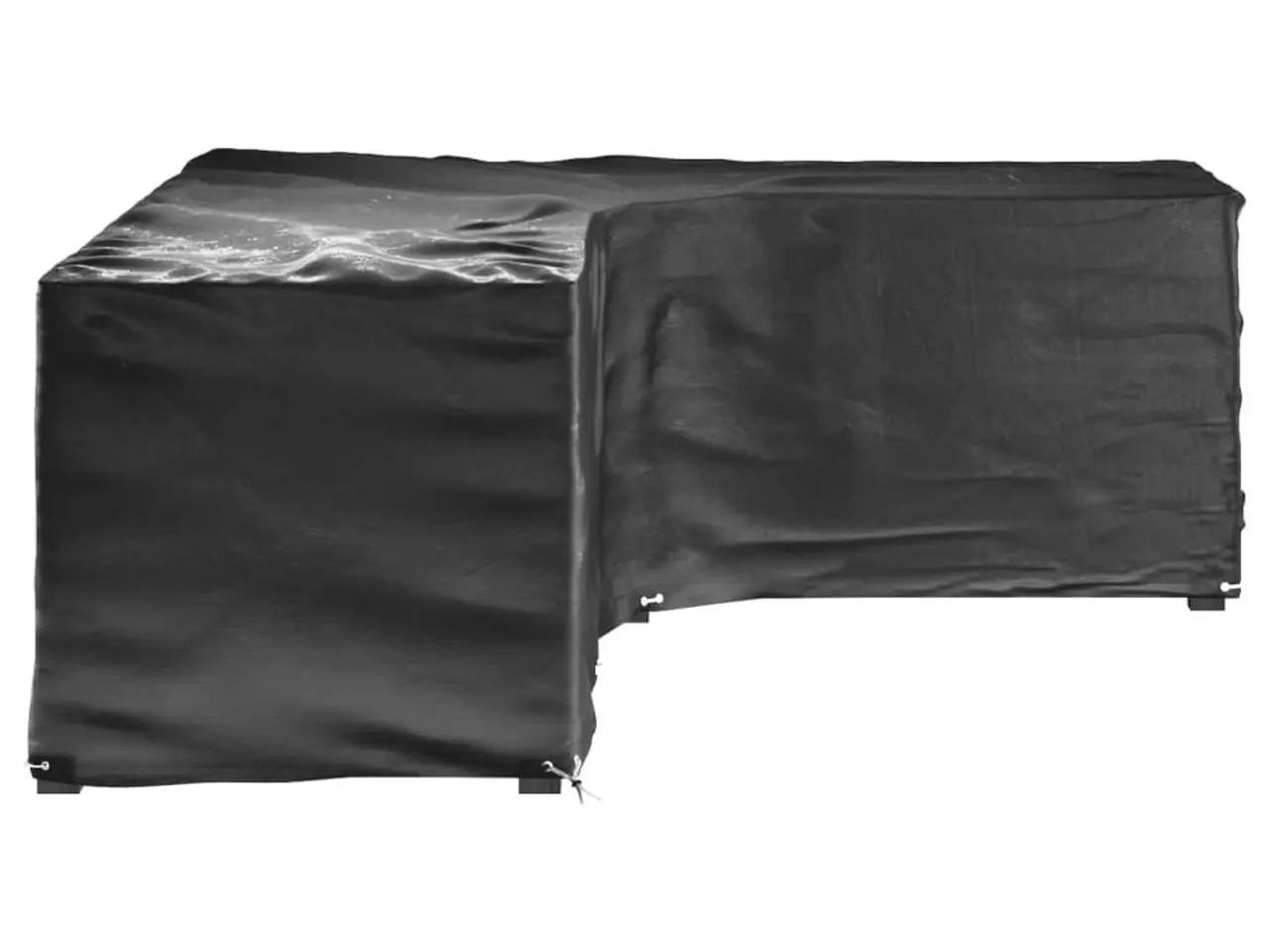 Billede 2 - L-formet havemøbelovertræk 285x220x80 cm 18 øjer