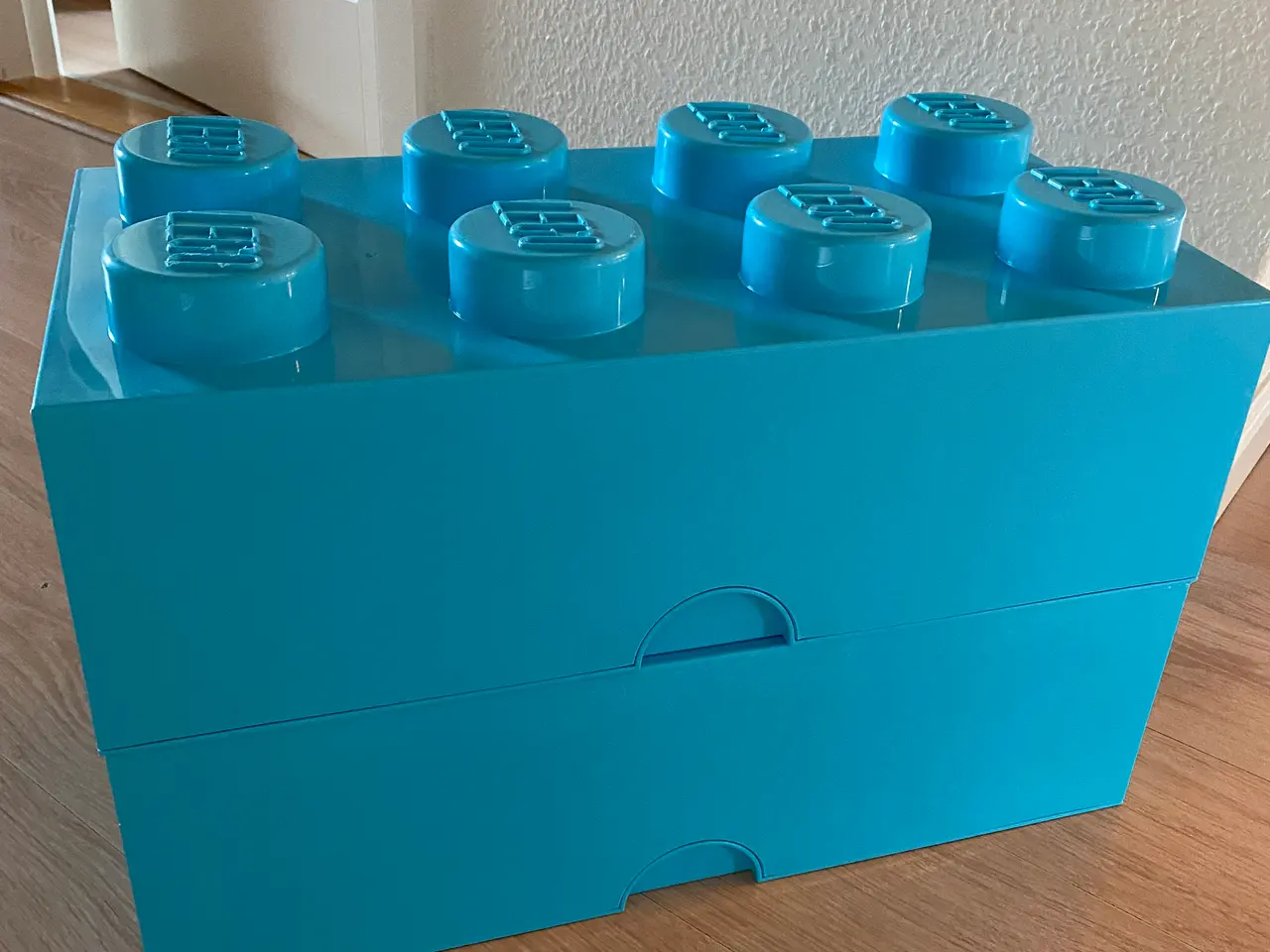 Billede 1 - Lego opbevaringskasser i turkis