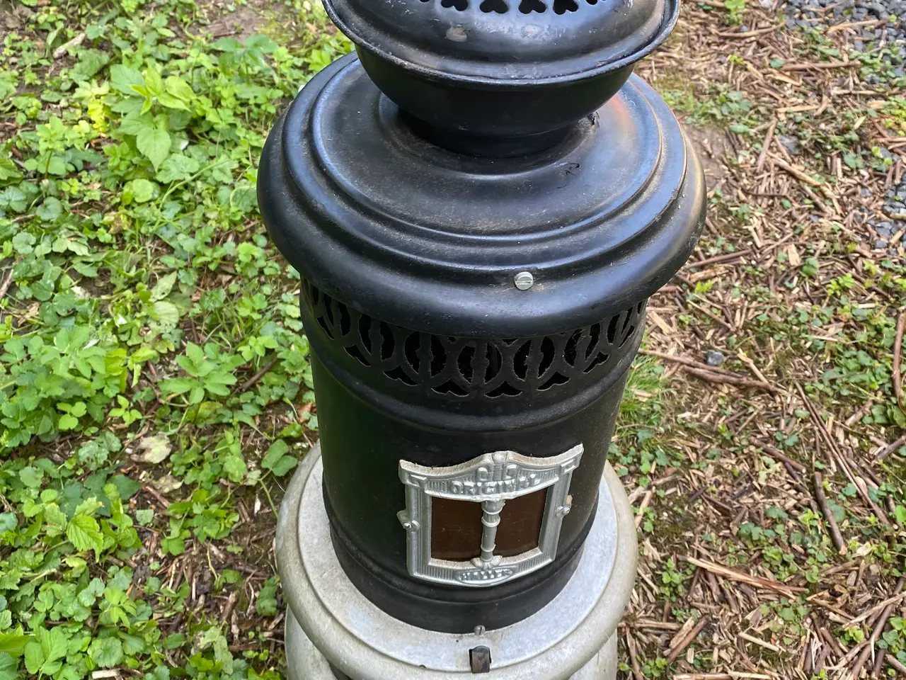 Billede 1 - Gammel Petroleumskamin Original Haller