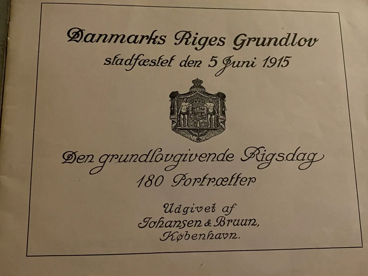 Billede 3 - Bogen: Den GrundlovGivende Rigsdag.