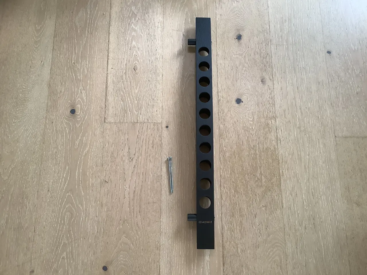 Billede 1 - Legnoart - Væghængt Flaskeholder 10 flasker i sort