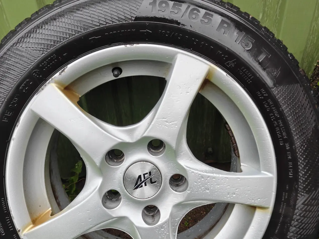 Billede 2 - AFL alufælge 15" med Continental vinterdæk