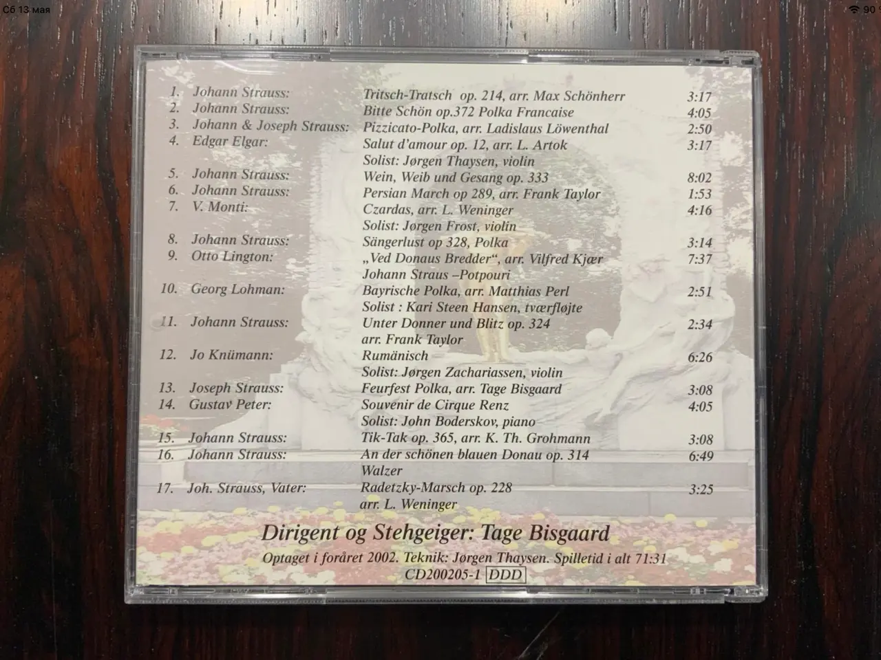 Billede 2 - CD - Tage Bisgaard: Canzonetta SpillerMest Strauss
