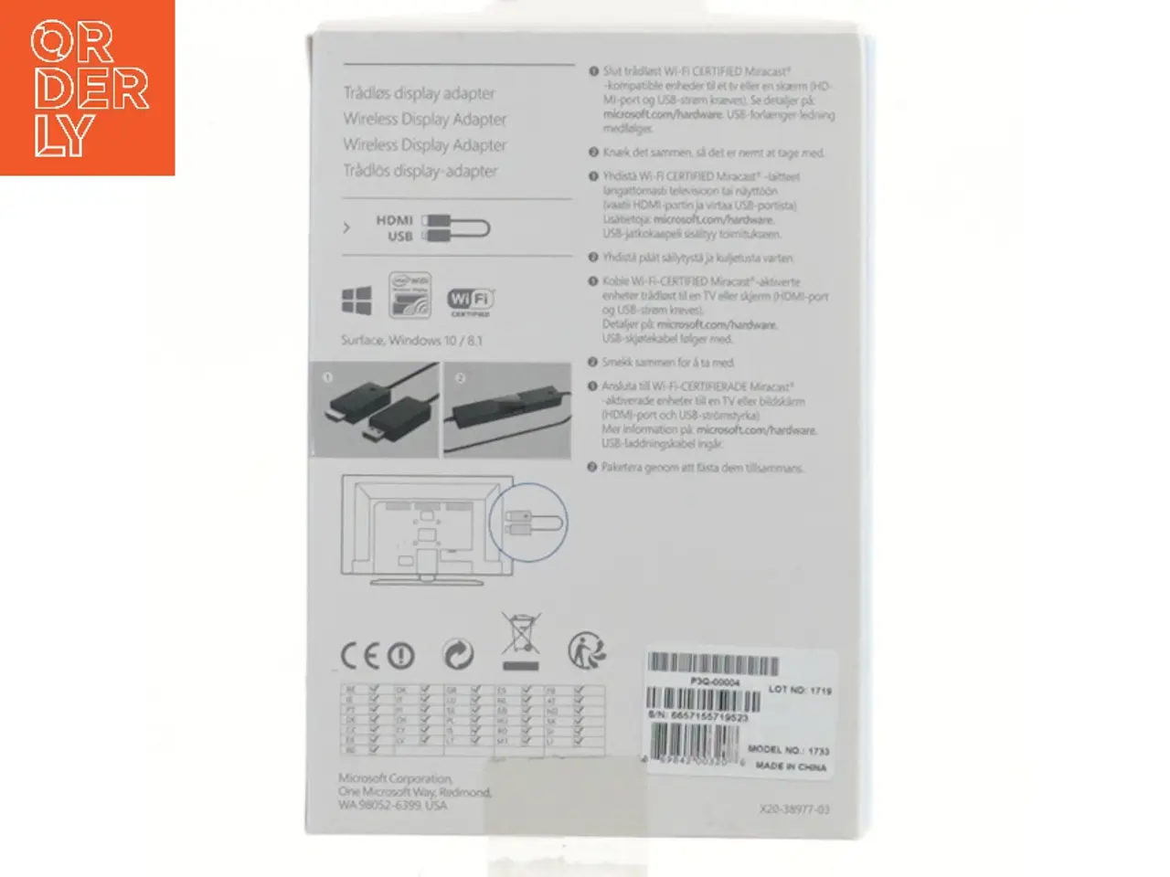 Billede 2 - Microsoft Wireless Display Adapter fra Microsoft