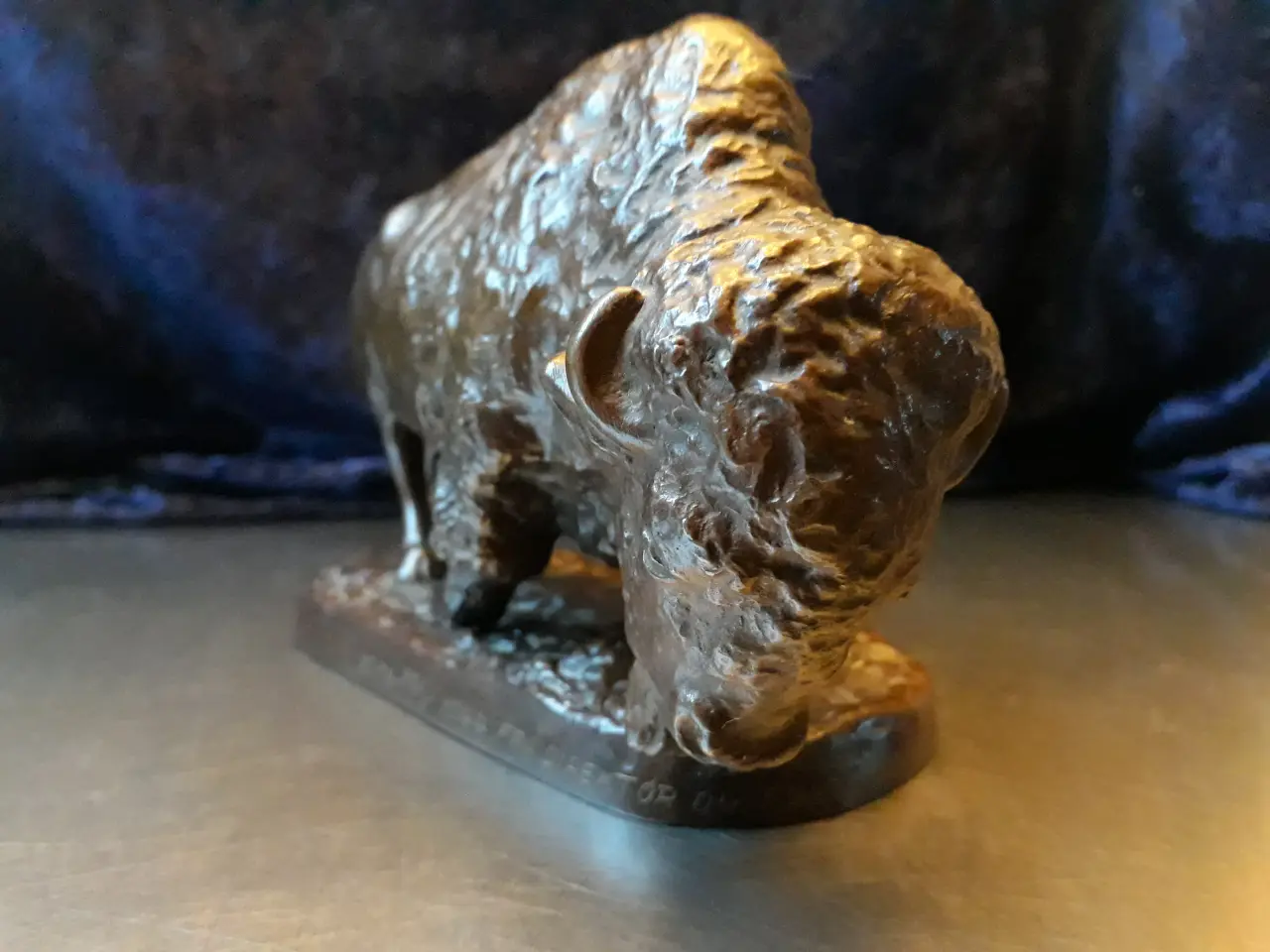 Billede 5 - Metal Bison Figur